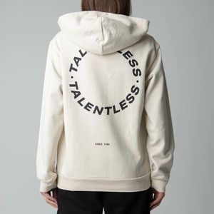 Talentless WOMENS HOODIE - CIRCLE LOGO nude